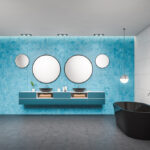 Modrá koupelna: 10 nápadů i s fotkami