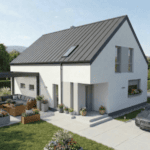 Jak sladit plechovou garáž v imitaci dřeva s moderní architekturou? (Průvodce 2026)